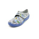 Fischer Jungen Kletthausschuh PC Game grau blau