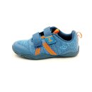 Lico Kinder Barfuss Kletthalbschuh mit zwei Verschlüssen blau orange