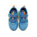 Lico Kinder Barfuss Kletthalbschuh mit zwei Verschlüssen blau orange