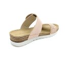 Marco Tozzi Damen Klett Pantolette mit goldener Zierschnalle rose