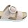 Marco Tozzi Damen Klett Pantolette mit goldener Zierschnalle rose