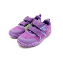 LICO Mädchen Barfuss Kletthallbschuh mit zwei Verschlüssen lila türkis