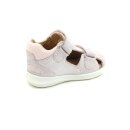 Superfit Mädchen Klett Sandale Zehen geschlossen rosa Glitzer Blumenstickerei