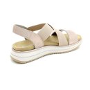 Remonte Damen sportliche Sandale mit Wechselfußbett rosa Glitzer