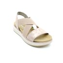 Remonte Damen sportliche Sandale mit Wechselfußbett rosa Glitzer
