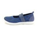 scandi Damen leichter Slipper mit Gummiband blau...