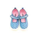 slobby Kinder Klett Ballerina blau kombiniert mit Schriftzug loveyou