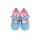 slobby Kinder Klett Ballerina blau kombiniert mit Schriftzug loveyou