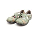 Rieker Damen Kletthalbschuh mit Löchern grün...