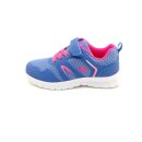Lico Kinder Klett Halbschuh blau pink weiße Laufsohle