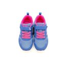 Lico Kinder Klett Halbschuh blau pink weiße Laufsohle