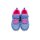 Lico Kinder Klett Halbschuh blau pink weiße Laufsohle