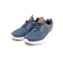 Lico Herren Slipper mit Zierschnürung Stretch blau...