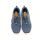 Lico Herren Slipper mit Zierschnürung Stretch blau braun kombiniert