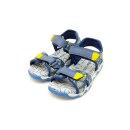 Lico Jungs Klett Sandale blau gelb kombiniert