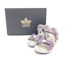 Lico Mädchen Klett Sandale lila mit Blümchen