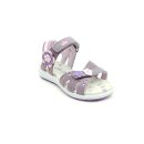 Lico Mädchen Klett Sandale lila mit Blümchen