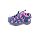 Lico Mädchen Sandale Klettverschluss an der Ferse & Stretchschnürung mit Zipper lila pink