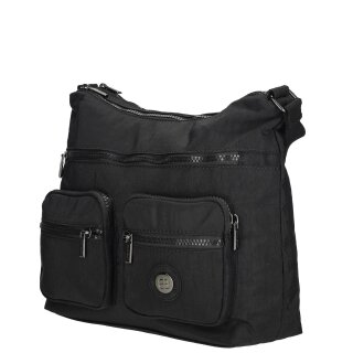 Enrico Benetti Suzie Crossbody Tasche schwarz – Crinkle-Optik