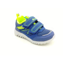 Lico Jungen Klett Halbschuh blau gelb kombiniert