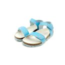 Superfit Mädchen Klett Sandale blau mit bunten...