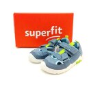 Superfit Jungen Klett Halbschuh durchbrochen blau grau...
