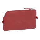 Schlüsseltasche rot mit 2 Ringen und...