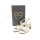 Marco Tozzi Damen Riemchen Sandalette mit 6 cm Blockabsatz  weiß gold