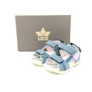 Lico Mädchen Klett Sandale blau mit Herzchen