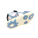 Lico Mädchen Klett Sandale blau mit Herzchen