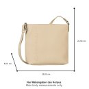 Tom Tailor Umhängetaschen Rosa, Cross bag S, beige, Beige