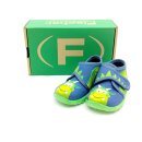 Fischer Jungen Klett Hausschuh blau grün