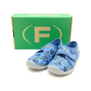 Fischer Jungen Klett Hausschuh blau bunt