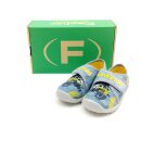 Fischer Jungs Klett Hausschuh grau gelb