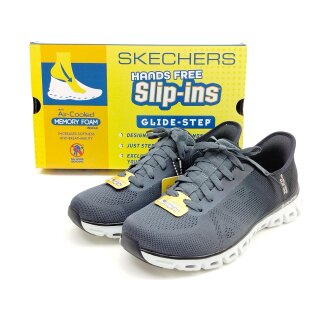 Skechers Damen Slip in mit Schnürung schwarz grau