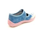 Superfit Kinder Klett Hausschuh Einhorn Glitzer blau rosa