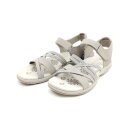 Skechers Damen Klett Sandale Stretchriemchen beige