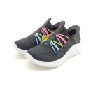 Skechers Kinder Slip in schwarz multi