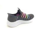 Skechers Kinder Slip in schwarz multi