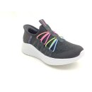 Skechers Kinder Slip in schwarz multi