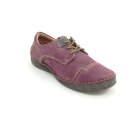 Josef Seibel Damen Schnürschuh Fergey 41 pflaume, herausnehmbare Innensohle