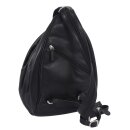 Damen Leder Rucksack schwarz – Wortmann Luana mit...