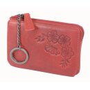 Schlüsseltasche rot – kompakt mit 2 Ringen von...