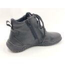 Josef Seibel Damen Stiefelette schwarz, Schnürung und Reißverschluss, herausnehmbare Inensohle