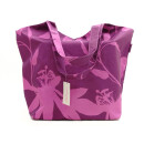 Stylische Badetasche mit V-Cut in Beere-Tönen...
