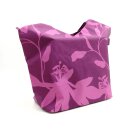 Stylische Badetasche mit V-Cut in Beere-Tönen – Ideal für Freizeit und Einkauf