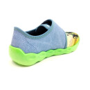 superfit Jungen Klett-Hausschuh blau-grün, Traktor