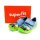 superfit Jungen Klett-Hausschuh blau-grün, Traktor