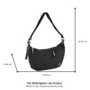 camel active Beuteltasche Schwarz, Aurum, Hobo Bag L, black