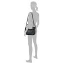 Gabor Beuteltasche Schwarz, Devika, Hobo Bag M, black